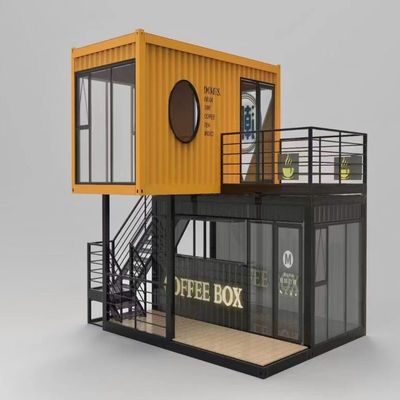 40ft Concrete Prefab Container Houses Assembled Fat Pack Design with Online Support