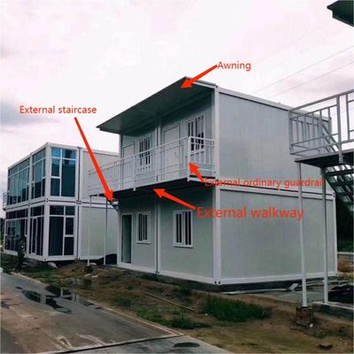 2023 CFI Plastic Steel Sliding Window Light Steel Modular Container House for Office