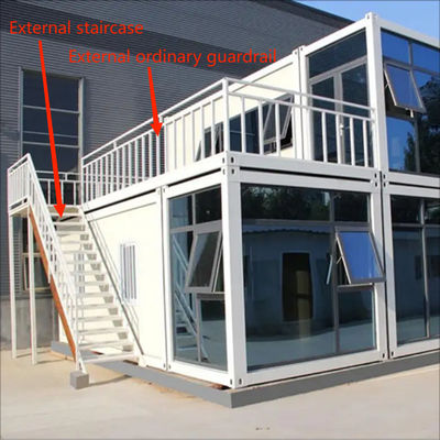 2023 CFI Plastic Steel Sliding Window Light Steel Modular Container House for Office