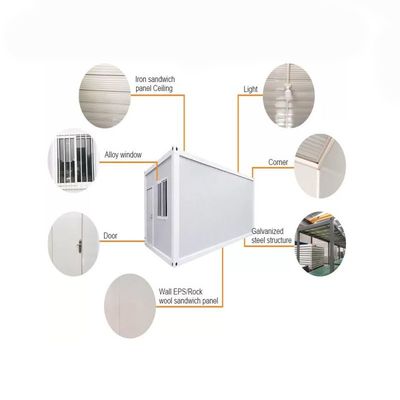 Detachable Container 20ft Luxury Tiny Portable Prefabricated Storage 3 Bedroom Home