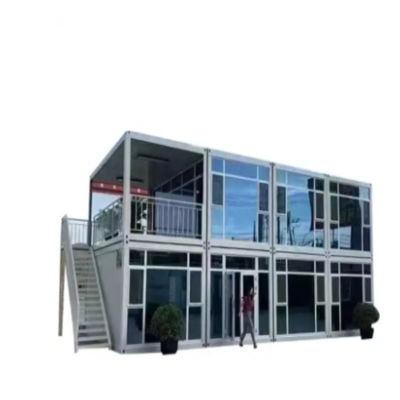 20ft 2 Storey Container House for Luxury Living and Work in Steel Structure Material
