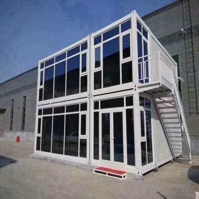 Steel Structure 2 Floor Prefab Container House for Luxurious Restaurant and Office
