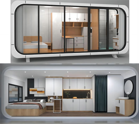 Portable Apple Home Pod Shaped Container Cabin House Modern Design Style Villa Sale