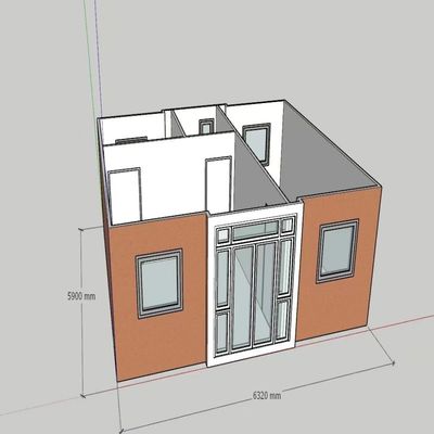 20ft Expandable Container Home 20ft Modular Prefabricated Tiny Living Expanding House