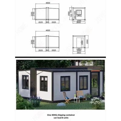 Online Technical Support Prefabricated Expandable Container House for Luxury Living