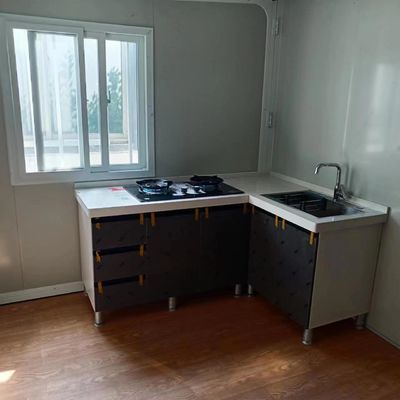 White Modular Hurricane Luxury 40 20 ft 2 Bedroom 3 Bedroom Prefab Expandable Container House