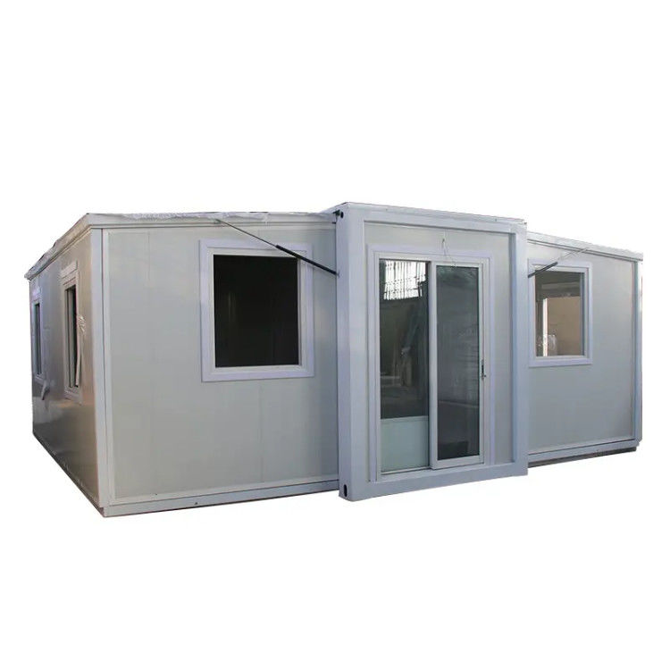 White Modular Hurricane Luxury 40 20 ft 2 Bedroom 3 Bedroom Prefab Expandable Container House