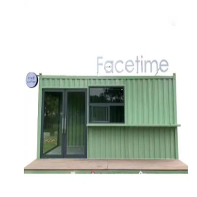 quality Prefabricated Steel Sandwich Panel Container House For Coffee Shop Modern factory